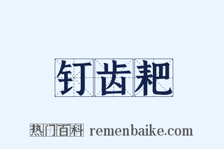 钉齿耙是什么意思的图片